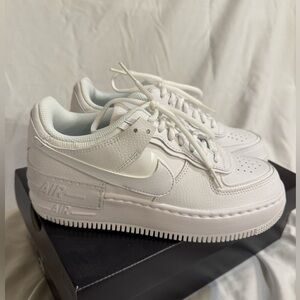 Nike women’s Air Force 1 shadows white size 7.5